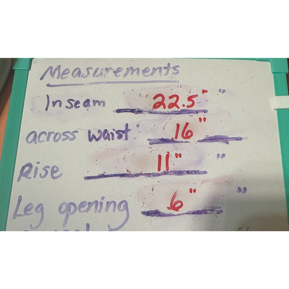 Marla Wynne White Pants sz 14P cropped elastic waist pull on high rise USA - Picture 7 of 7